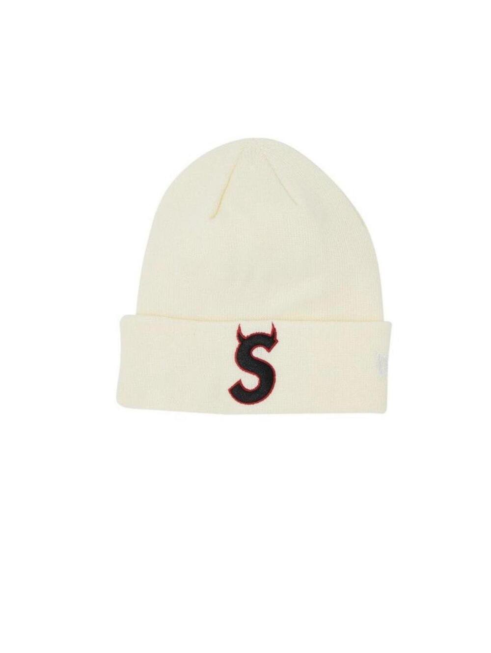 Supreme x New Era S Logo Beanie Natural FW22 NWT